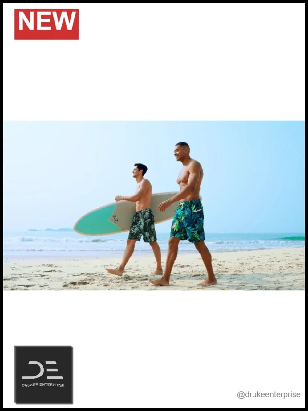 Men's 2 in 1 Swim Trunks with Zipper Pockets Built-in Compression Liner Quick